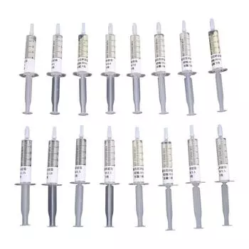 16 шт. алмазной полировальной притирочной пасты W0.18-W60, набор шприцев, водорастворимая притирочная паста для ювелирных изделий из металла