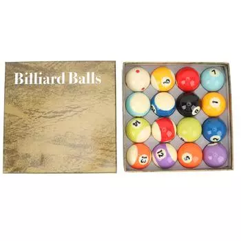 16 шт. бильярдных шаров Профессиональный стандарт 2,3 дюйма Диаметр смолы Высокое сопротивление трению бильярдный стол