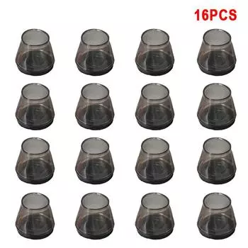 16 шт. чехлы для ножек стульев из силикона TPR, накладки на ножки стульев с войлочными нескользящими накладками на ножки стульев