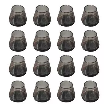 16 шт. чехлы для ножек стульев из силикона TPR, накладки на ножки стульев с войлочными нескользящими накладками на ножки стульев