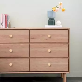 16 шт., деревянная ручка для мебели, винтовое крепление из натурального дерева, элегантная круглая ручка с одним отверстием, сменные аксессуары для ящика шкафа 16pcs