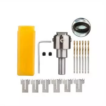 16 шт. Деревянное кольцо сверло Многофункциональный деревянный толстый кольцевой станок для изготовления персонализированных деревянных колец и ювелирных изделий 16pcs/set