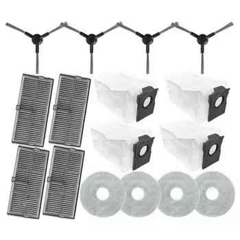 16 шт. для пылесоса Dreame L10s Pro Ultra Heat/X30 Ultra/X30 Pro/S10 Pro Ultra сменная боковая щетка-фильтр для швабры пылесборник CHINA
