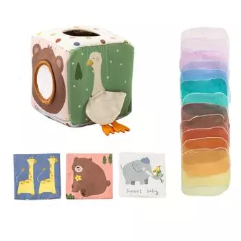 16 шт. Хлопковая коробка для салфеток Подвеска на кроватку Рождество Хэллоуин Безопасный для ребенка One Size