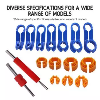 16 шт. Инструмент для замены топливопровода, набор для отсоединения автомобильного топливопровода под углом, инструмент для быстрого снятия масляной трубы кондиционера