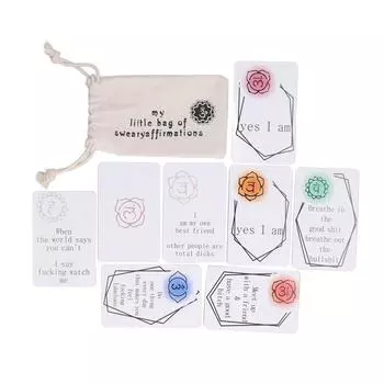 16 шт. Карточки с утверждениями, медитация, самоутверждение, набор карточек с утверждениями, подарок на день рождения