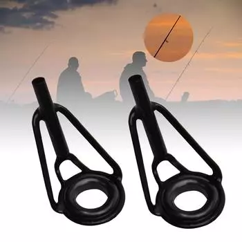 16 шт. керамических направляющих колец для наконечников удилищ, сменные рыболовные люверсы, руководство по ремонту, советы для любителей пресноводной и соленой рыбалки B