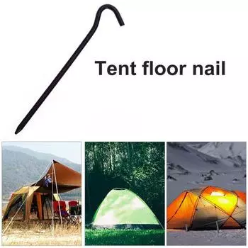 16 шт. колышек для палатки из алюминиевого сплава с острым наконечником сверхмощный яркий цвет легкий навес для кемпинга на открытом воздухе ветрозащитный изогнутый кол для гвоздей аксессуары для палатки красный