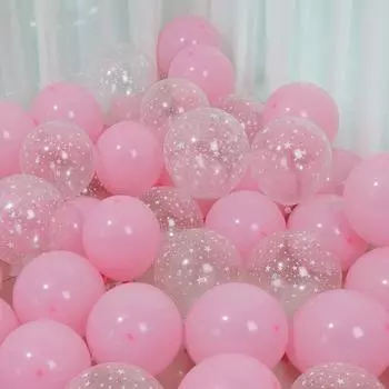 16 шт./компл. 12 дюймов розовый звездное небо латексный шар украшение на День святого Валентина день рождения украшение на день рождения воздушный шар 16PCS/SET розовый