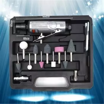 16 шт./компл. 1/4 дюйма, пневматическая гравировальная шлифовальная машина, полировщик, набор инструментов для ремонта шин