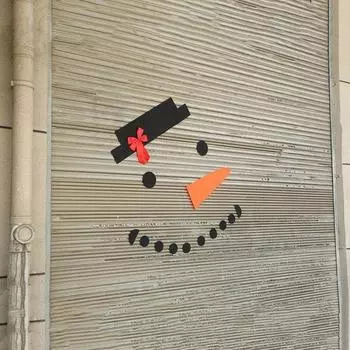 16 шт./компл. круглая наклейка в виде банта на носу шляпы, сделай сам, снеговик, наклейка на ворота гаража, декор