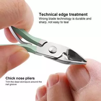 16 шт./компл. кусачки для ногтей, профессиональный инструмент для ухода за ногтями, триммер для бровей из нержавеющей стали, машинка для стрижки ногтей коричневый