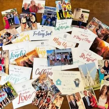 16 шт./компл. открытые конверты с буквенным принтом поздравительные открытки для студентов колледжа подарок DIY вдохновляющие цитаты карты Sets