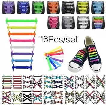 16 шт./компл. силиконовые шнурки эластичные шнурки для обуви специальные шнурки без завязок для мужчин женщин шнуровка резиновые шнурки коричневый