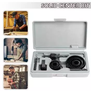 16 шт., комплект кольцевой пилы 19-127 мм, комплект для круглой резки древесины, металла