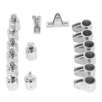 16 шт. комплект крепежа для тента Bimini Top из нержавеющей стали, аксессуары для палубных петель для лодок, каяков 22mm / 0.9in