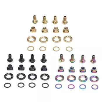 16 шт. комплект винтов для тормозного зажима C для шоссейного велосипеда из титанового сплава, легкий комплект болтов для тормозного зажима C для R8000 Black