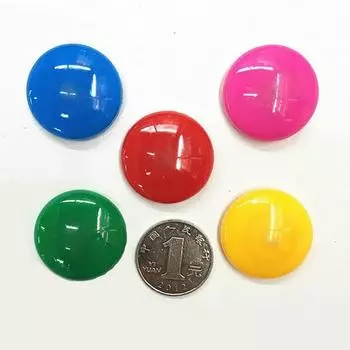 16 шт./лот, красочные круглые пластиковые магниты на холодильник, наклейка на доску, магниты на холодильник, детский подарок