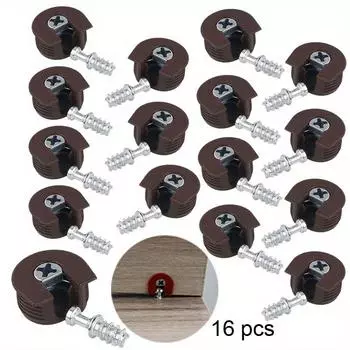 16 шт. мебельный шкаф кронштейн штифт колышки планка пластиковый опорный кронштейн кулачковый соединитель фурнитура крепежная фурнитура кронштейн 3 в 1