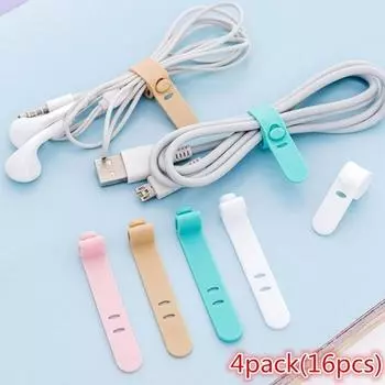 16 шт., милое устройство для намотки наушников, USB-кабель, держатель-органайзер as the picture