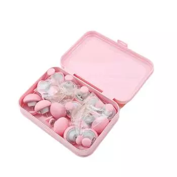 16 шт. милые круглые застежки для одеяла с грибами, нескользящие зажимы для фиксации одеяла One Size светло-розовый