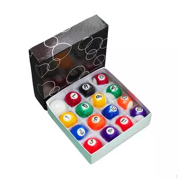 16 шт. мини-шары для бильярда, небольшой набор шариков, настольные аксессуары для игровых комнат 25mm