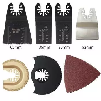 16 шт. Многофункциональные аксессуары для пильных полотен Колеблющийся набор Мульти Быстросъемный Шлифовальный Режущий инструмент Для Реноватора Электроинструменты