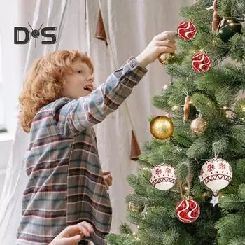 16 шт. небьющиеся рождественские шары украшения елочные украшения пластиковые подвесные шары для праздничного декора вечеринки синий/белый