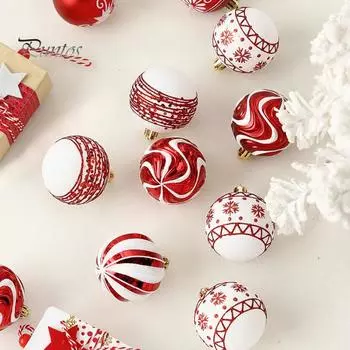 16 шт. небьющиеся рождественские шары украшения елочные украшения пластиковые подвесные шары для праздничного декора вечеринки белый/синий