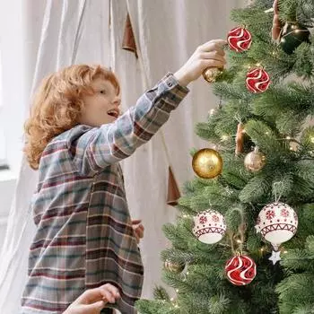 16 шт. небьющиеся рождественские шары украшения елочные украшения пластиковые подвесные шары для праздничного декора вечеринки