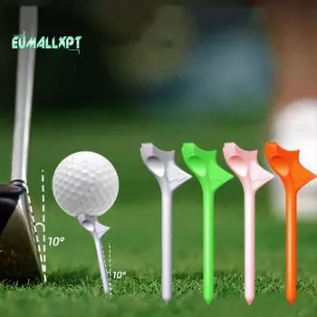 16 шт. профессиональные пластиковые футболки для гольфа — высокая стабильность, низкое трение, наклонная вставка под углом 10 градусов, длинные футболки для гольфа, аксессуары зелёный/розовый