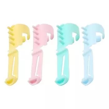 16 шт. регулируемых колец для вязания крючком с нитенаправителем для вязания крючком и направляющей пряжи, держатель для пальцев, аксессуар для вязания синий