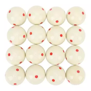 16 шт. шаров для битка из смолы, профессиональные тренировочные шары для пула с 6 точками для бильярдного стола, аксессуары 2.2