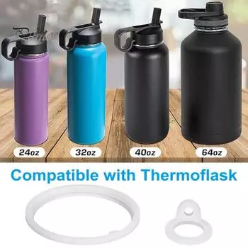 16 шт. силиконовых уплотнительных колец с пинцетом для Thermoblast 24-64 унций, уплотнительное кольцо без бисфенола А для бутылок Thermoblast, герметичные сменные аксессуары 1 Set