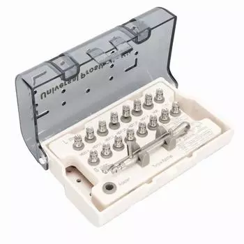 16 шт., стоматологическая отвертка из нержавеющей стали, профессиональная термостойкая точная оральная отвертка, набор для протезирования