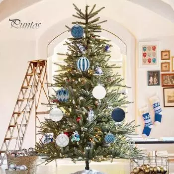 16 шт., украшение в виде елочных шаров, аксессуары для самостоятельного изготовления, небьющиеся 8 см, пластиковый шар с цветным принтом для праздничной вечеринки, макет сцены, рождественские шары 8 cm