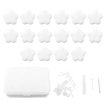 16 шт. Зажим для пододеяльника в форме звезды, надежная фиксация, предотвращение скольжения, съемная булавка-зажим для простыни белый