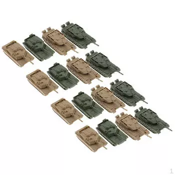 16 штук 4D современная модель танка 1:144 цвета тяжелого декора стола