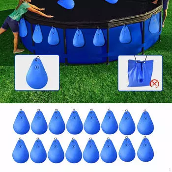 16 штук утяжелителей для покрытия бассейна, материал ПВХ с практичными крючками, сумки для подвешивания для плавания