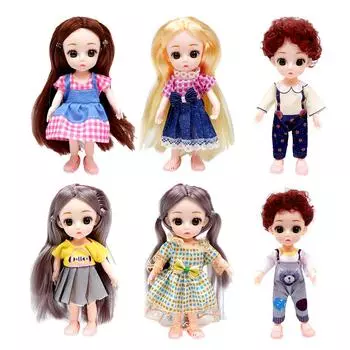 16 см, 6 дюймов, гибкая кукла с 13 суставами и обувь для одежды