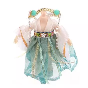 16 см кукла в китайском стиле ханьфу одежда платье кукла старинный костюм платье куклы одежда аксессуары наряды игрушки для девочек A2