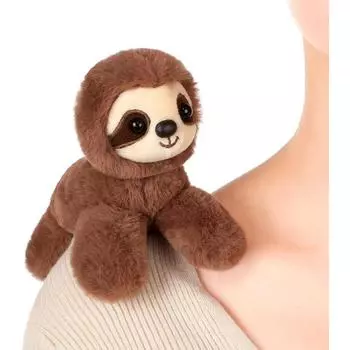 16 см ленивец на плече, магнитная плюшевая игрушка для езды на плече, магнитный ленивец для плеча, интерактивный игровой костюм, аксессуар для косплея коричневый