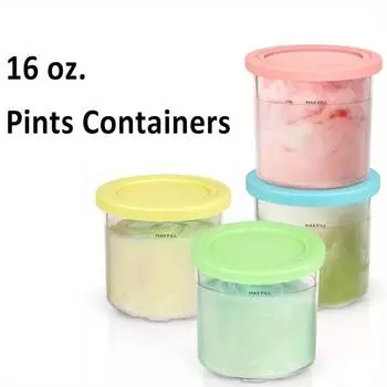16 унций. Контейнеры | Дополнительные сменные пинты и крышки Pink&Yellow