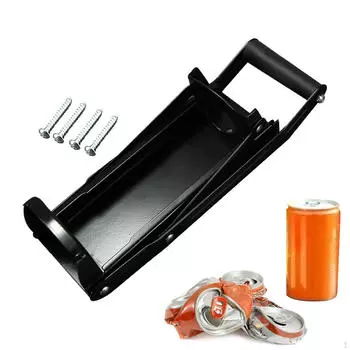 16 унций Металлическая Дробилка для банок Настенная Открывалка для бутылок Ручной Компрессор Газировка серый