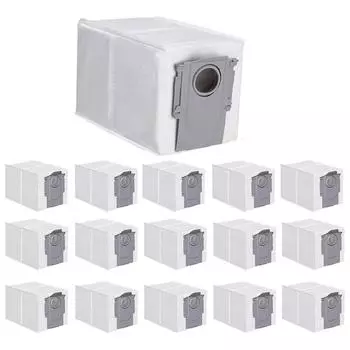 16 упаковок пылесборников для робота-пылесоса Roborock Q Revo, Qrevo MaxV, S8 Max Ultra, S8 MaxV Ultra, сменные части для мешков-пылесборников робота CHINA
