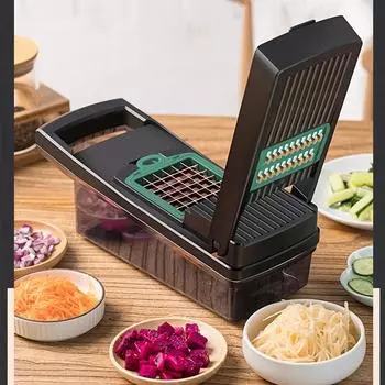 16 в 1 многофункциональный измельчитель овощей, ручка, решетка для еды, измельчитель овощей, овощерезка, нарезка кубиками, кухонные принадлежности Cocina 2024
