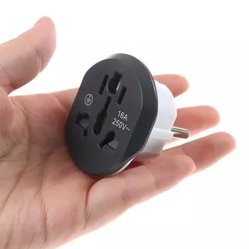 16A Универсальный дорожный адаптер для ЕС Евроконвертер Вилка для розетки переменного тока UK US AU в EU AVE Onesize