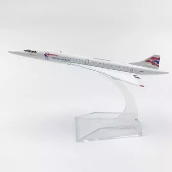 16CM Alloy Aircraft Model British Concorde Collection With Landing Gear Children s Toy Gift Hobby