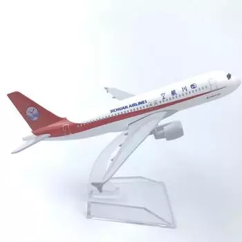 16CM Alloy Aircraft Model China Sichuan Airlines Collectible With Landing Gear Children s Toy Gift Hobby
