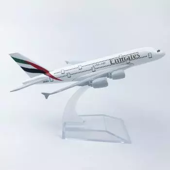16CM Alloy Aircraft Model Emirates 380 Collectible With Landing Gear Children s Toy Gift Hobby